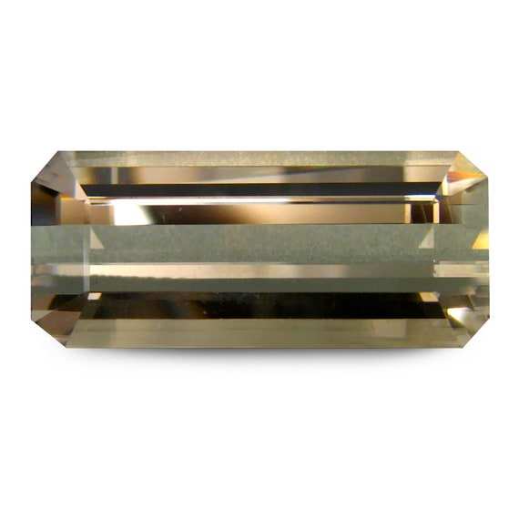 Natural Greenish Gold Tourmaline Gemstone: Carat Octagon Cut
