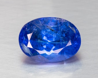 NATURAL TANZANITE 6.00 CARAT 13x9mm  Purplish blue Oval cut  Loose Gemstones