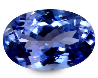 NATURAL TANZANITE 2.150CTS- Splendiferous Luster Gem! Purplish blue Oval  Loose Gemstones.with "watch video link in description"fine gifts