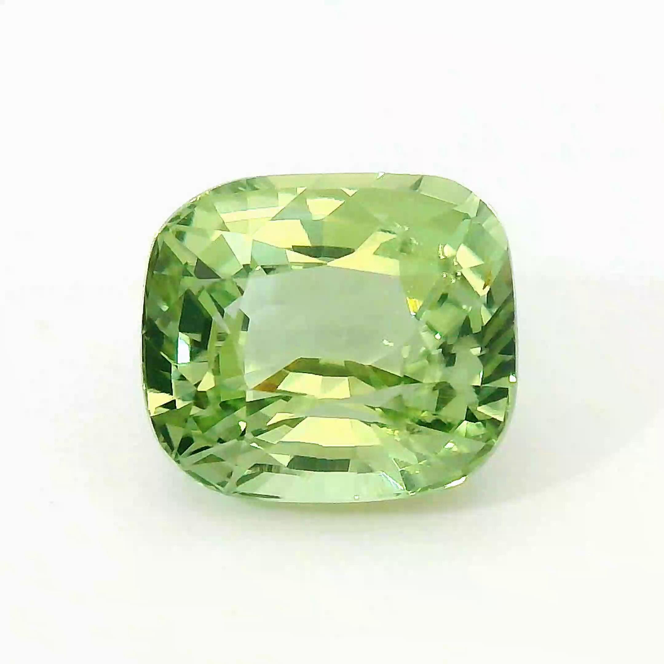 GIA Certified Vanadium Chrysoberyl: 5.00 Carat Cushion Cut