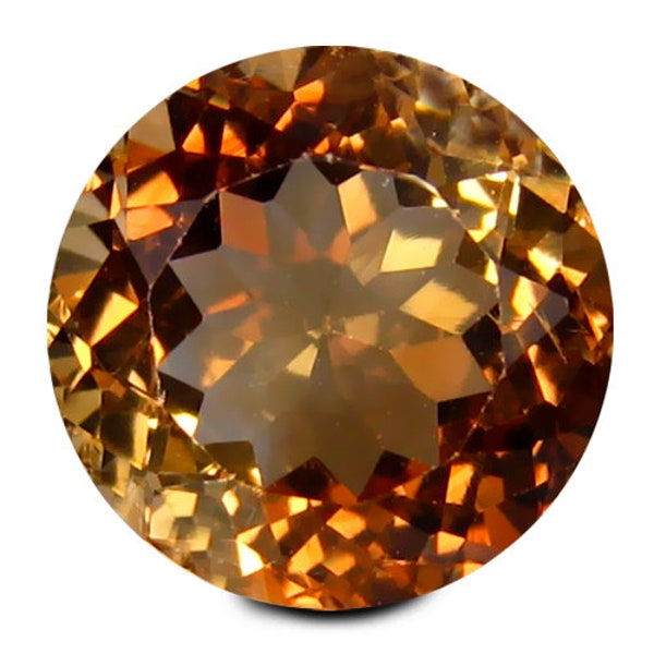 Natural BRAZIL Brown TOPAZ 4.630Carat - VVS Clarity Round cut 10x10mm  loose gemstones"watch video link in description"Clean /genuine