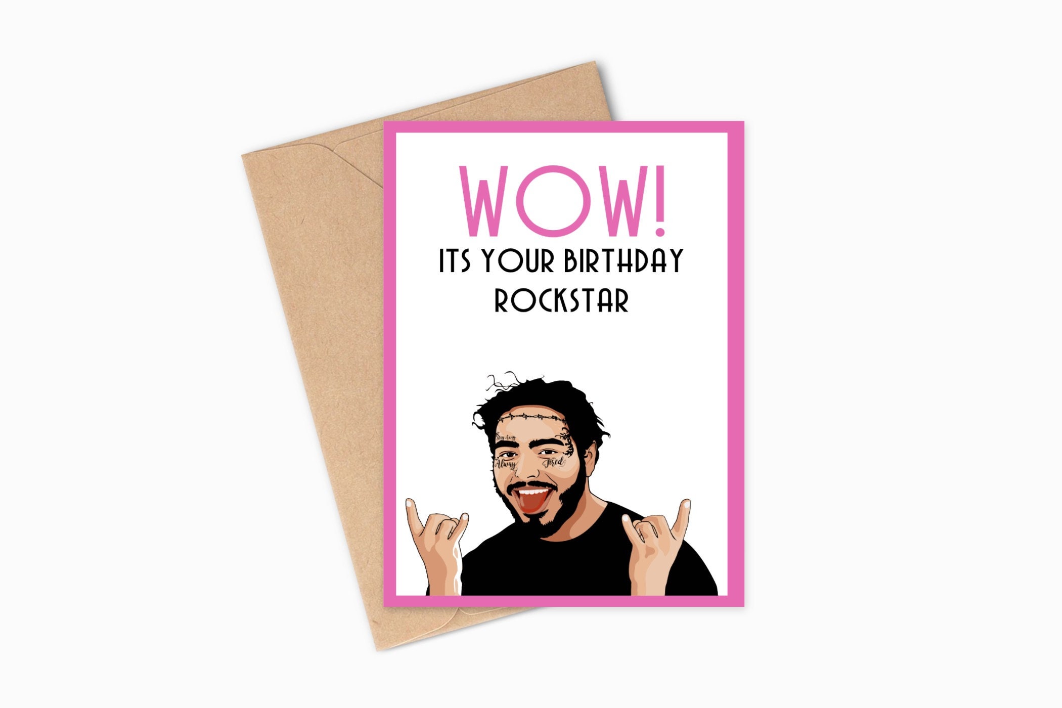 Post Malone Birthday Card | Etsy