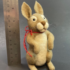 Needle felted brown bunny rabbit