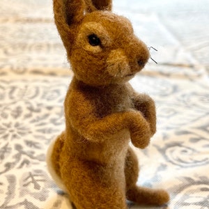 Needle felted brown bunny rabbit