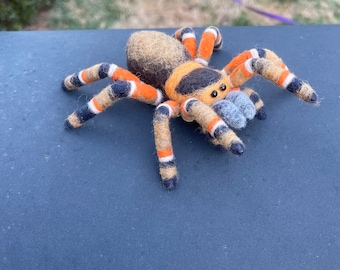 Needle felted realistic tarantula