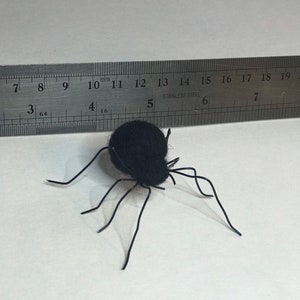 Needle Felted Black Spider