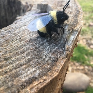 Needle felted bumblebee