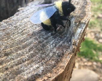 Needle felted bumblebee