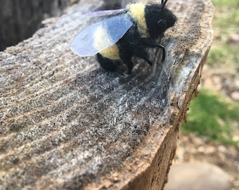 Needle felted bumblebee