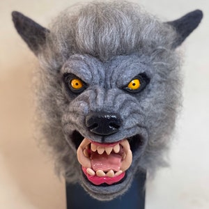 Needle Felted Werewolf Head