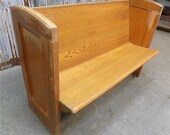 4 39 Vintage Church Pew Bench, Entryway Bench, Farmhouse Furniture, Wooden Bench A, Church Pew Furniture, Rustic Pew, Church Pew, Wedding