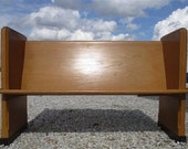 Wooden Church Pew Vintage Victorian Porch Garden Bench Bus Train Station a14, Church Pew Furniture, Entryway Bench, Rustic Pew