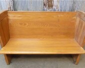 4 39 Vintage Church Pew Bench, Entryway Bench, Farmhouse Furniture, Wooden Bench C, Church Pew Furniture, Rustic Pew, Church Pew, Wedding
