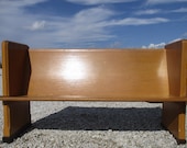 Wooden Church Pew Vintage Victorian Porch Garden Bench Bus Train Station a11, Church Pew Furniture, Entryway Bench, Rustic Pew