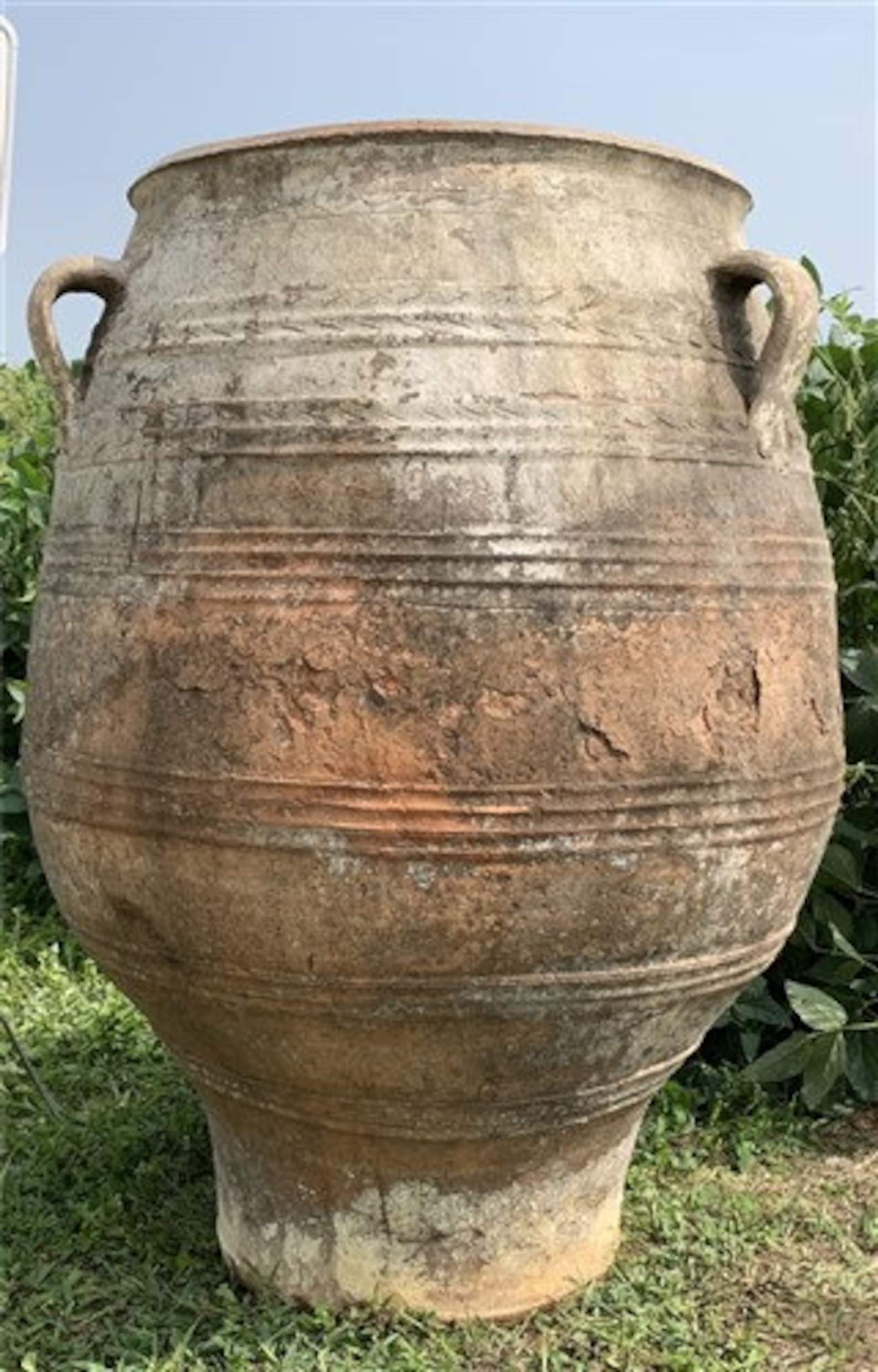 Vintage Olive Jar from Greece Greek Pottery Planter Olive Etsy