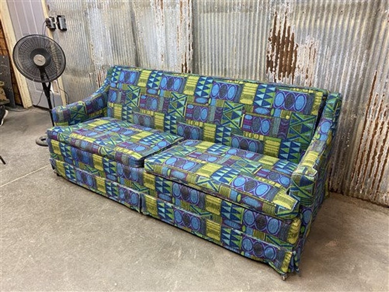 Retro Sofa Vintage 60s 70s Davenport Couch Sofa Danish Etsy