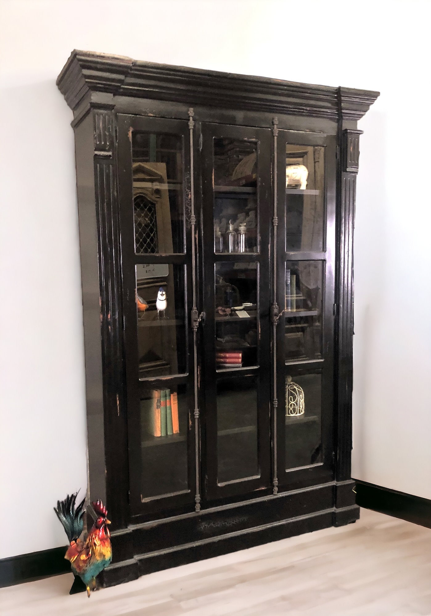 Glass Door Book Cabinets Vintage - Etsy