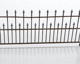 Wrought Iron Vintage Fence Panel (97x40.5) Architectural Salvage, Garden Art A20