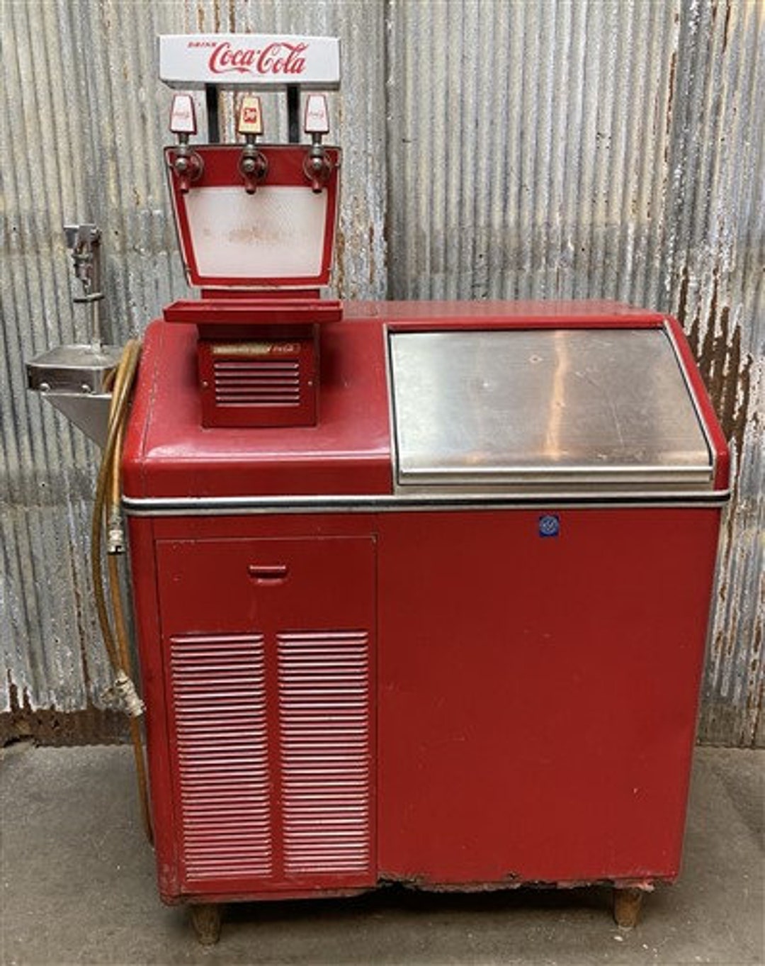 Vintage Coca Cola Ice Maker Fountain Machine, Soda Machine, Coke