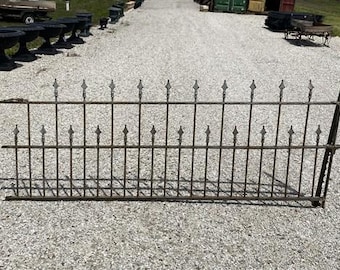 Wrought Iron Vintage Fence Panel (97.5x37.5) Architectural Salvage, Garden A18