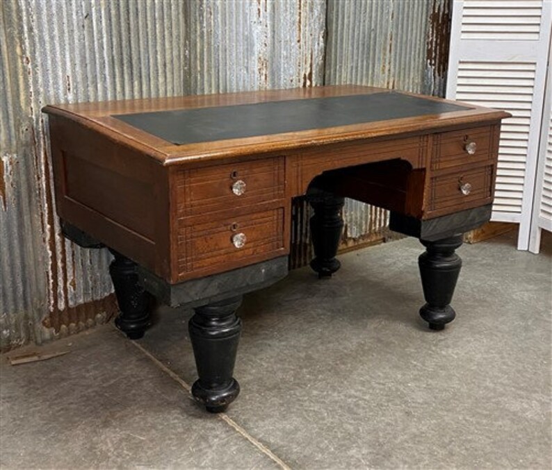 Slant Front Writing Desk, Secretary Desk, Vintage Wood Desk, Home