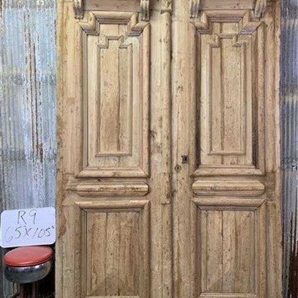 Solid Wood Double Door Etsy