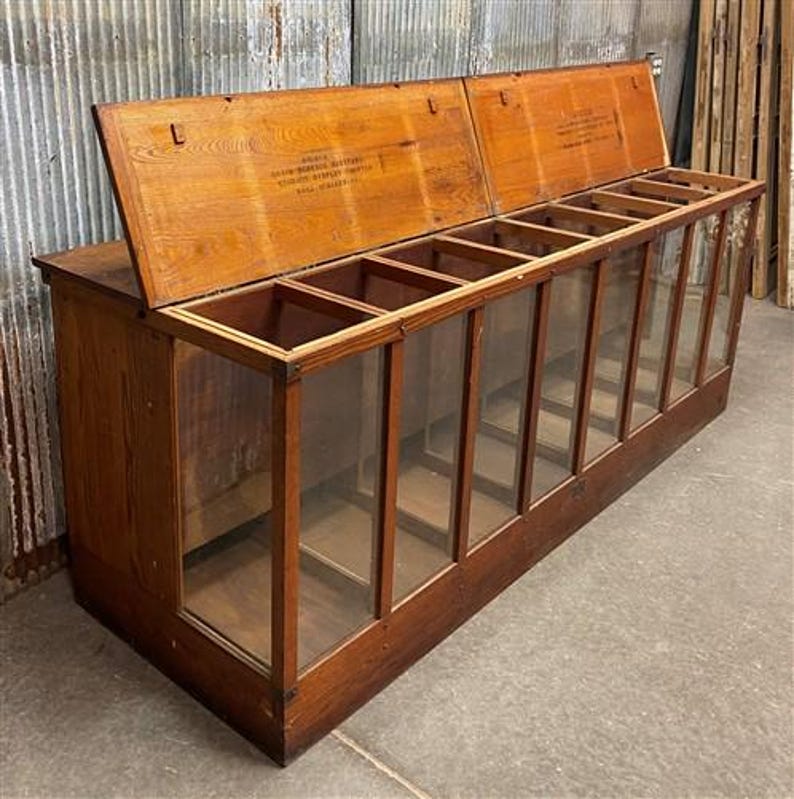 Store Counter, Quick Service Display Case C.M. Dreher Mfg, Seed Candy ...