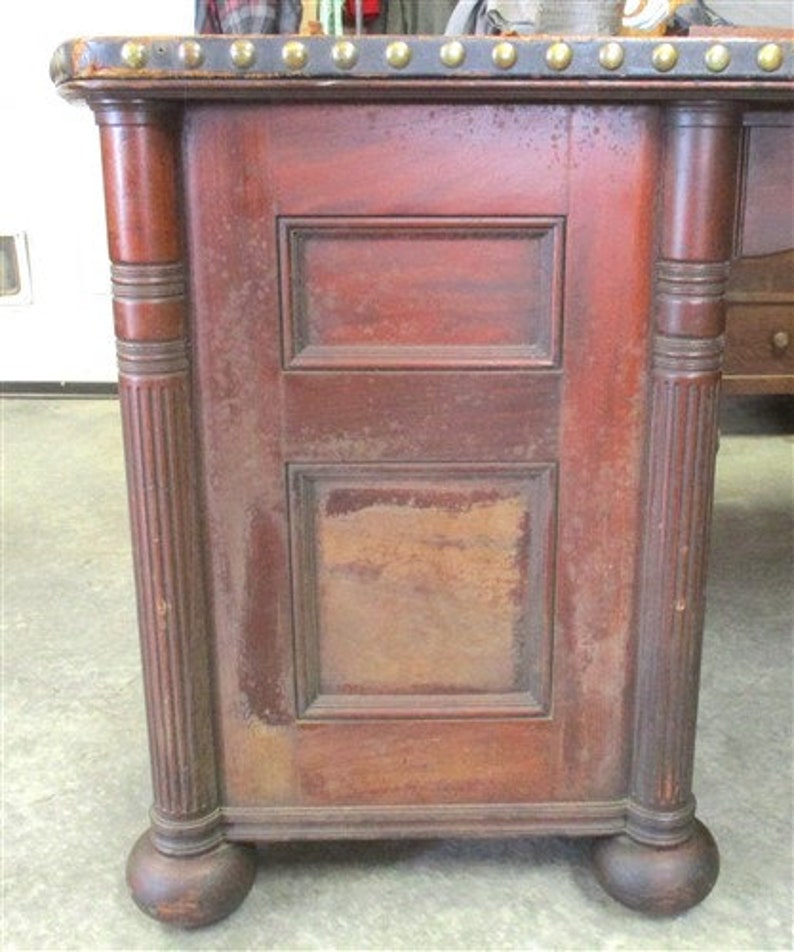 1909 Executive Mahogany Desk Waldorf Astoria Hotel Antique | Etsy