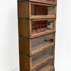 Globe-Wernicke Barrister Bookcase, Vintage Lawyer Cabinet, Stacking Bookcase, F