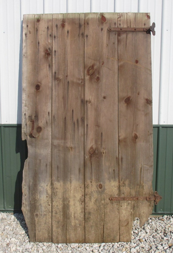 Vintage Wood Barn Door Reclaimed Lumber Architectural Etsy