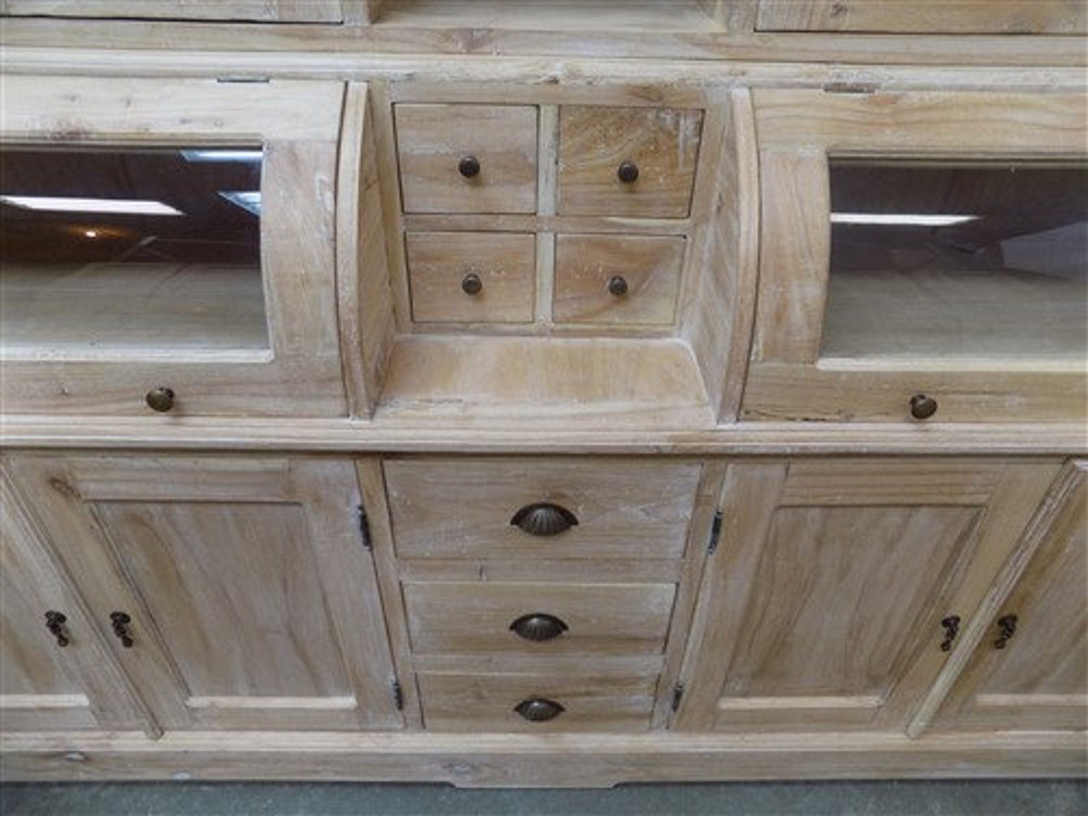 Gabinete de cabaña de cocina curva almacenamiento de | Etsy