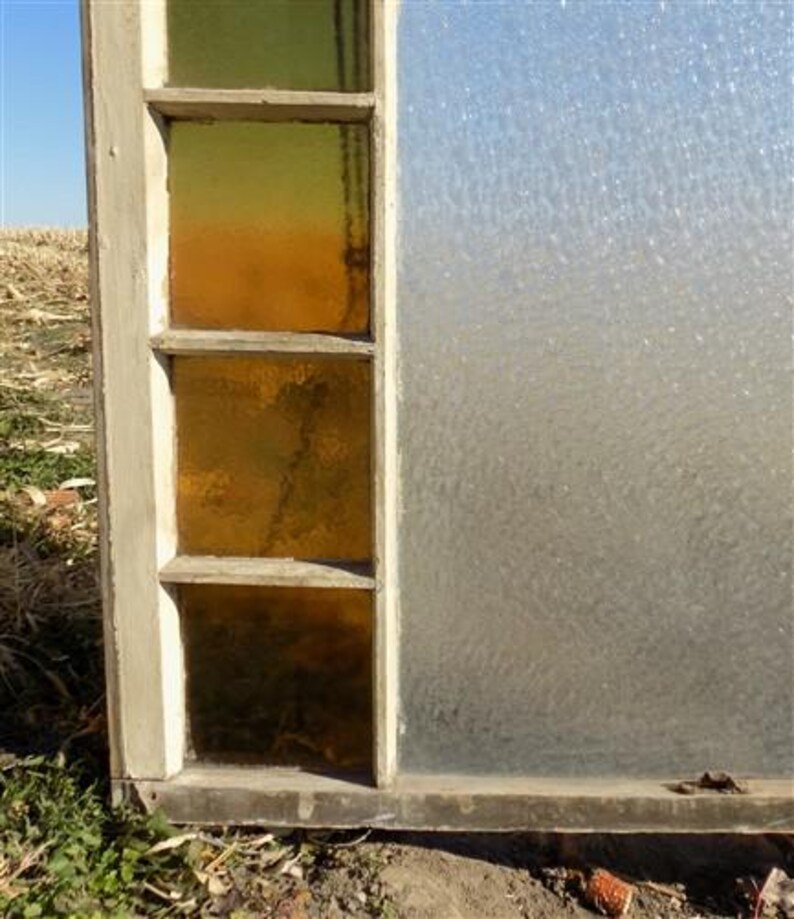 Antique Stained Glass, Rectangular Church Window, Architectural Art ...