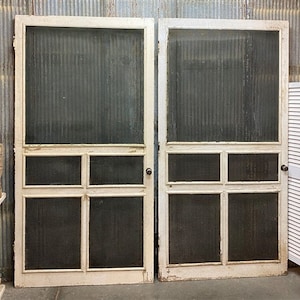 Antique American Screen Doors (45.5x88.5), Architectural Salvage, Vintage Farm  Store Screen Doors, Vintage Farmhouse, Rustic Decor