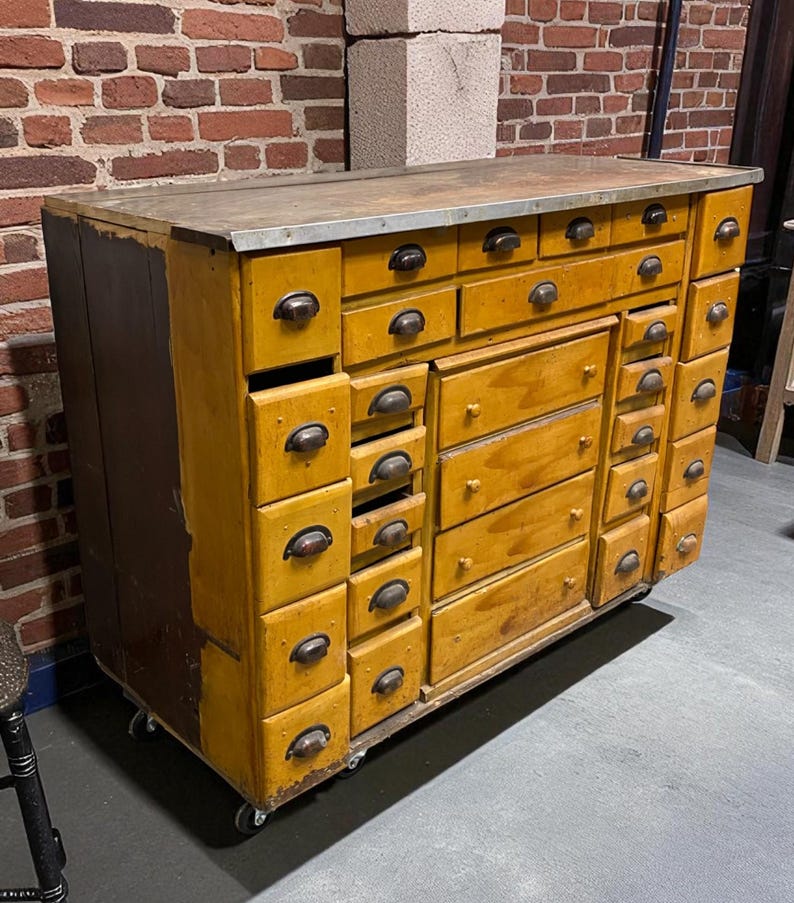 Whatchmaker Bench Watchmaker Bench, Vintage Jewelers Workbench, Entry Hall Table ...
