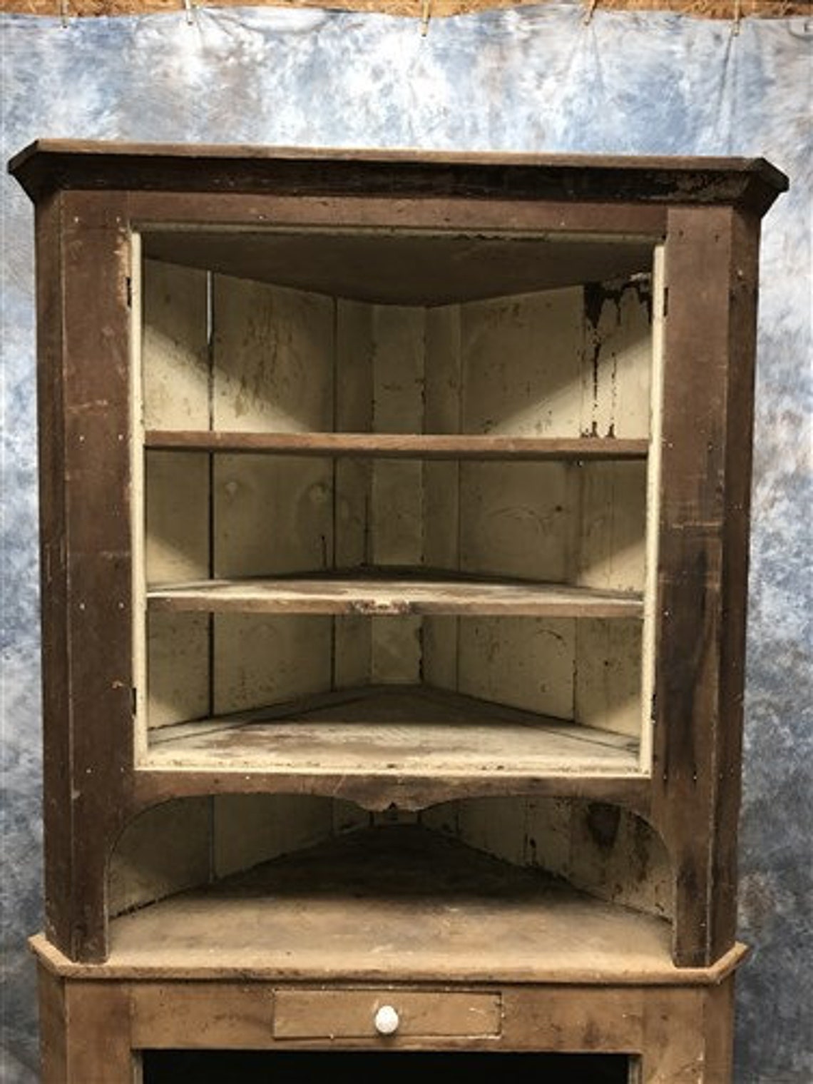 Corner Display Case Country Store Kitchen Pantry Etsy