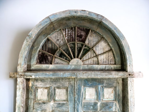 Antique Arched French Double Doors (51x107) European Door