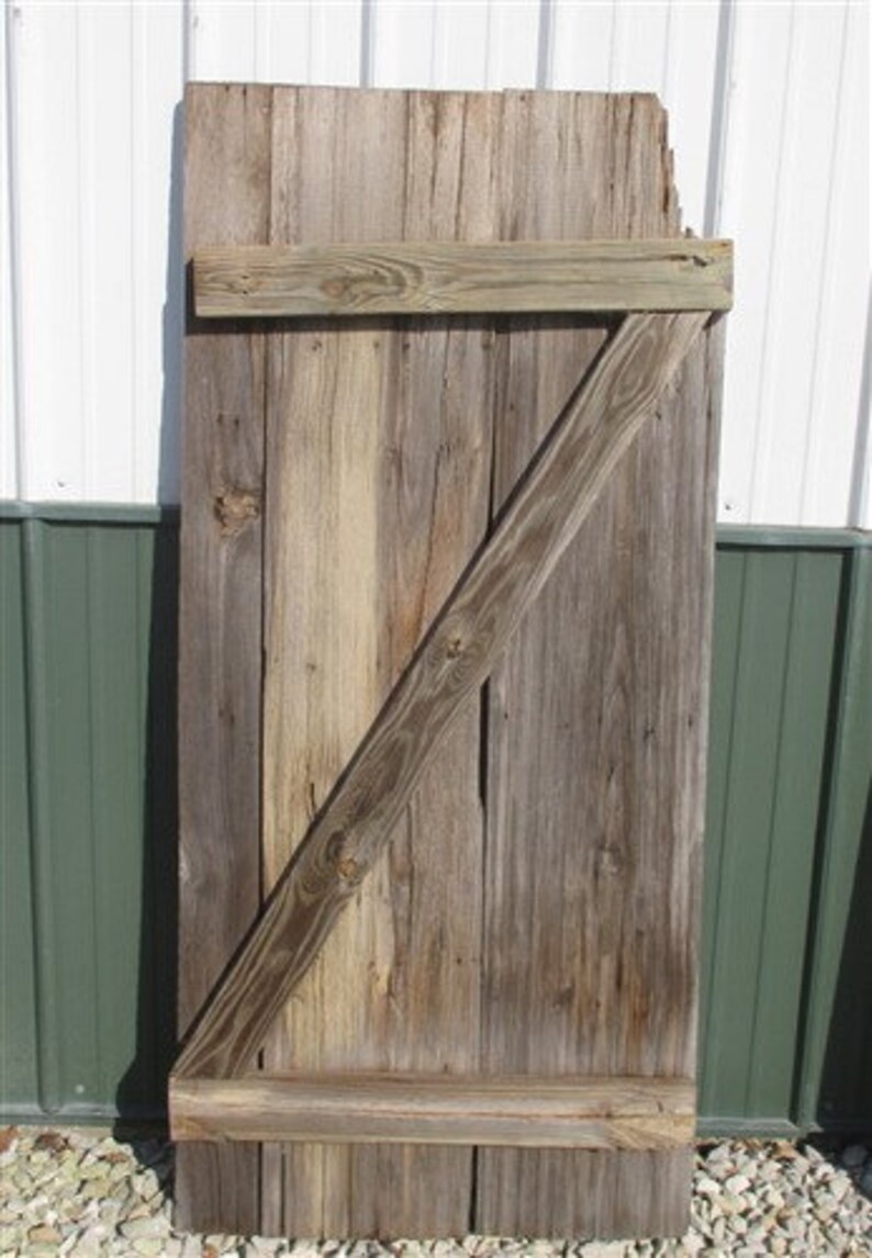 Vintage Wood Barn Door Reclaimed Lumber Architectural Etsy