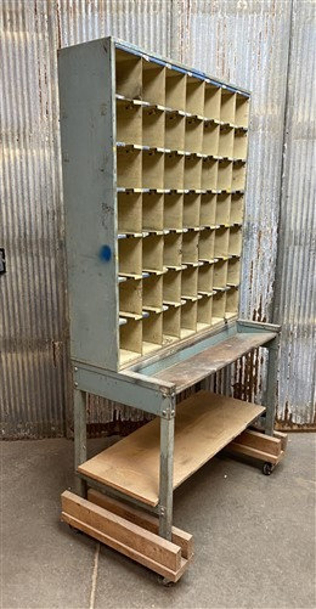 Vintage Post Office Sorting Desk, Organizer