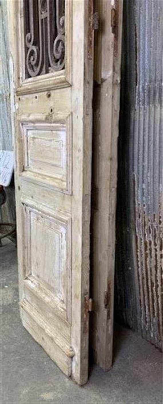 Buy Antique French Double Doors (53x116) Iron Wood European Old