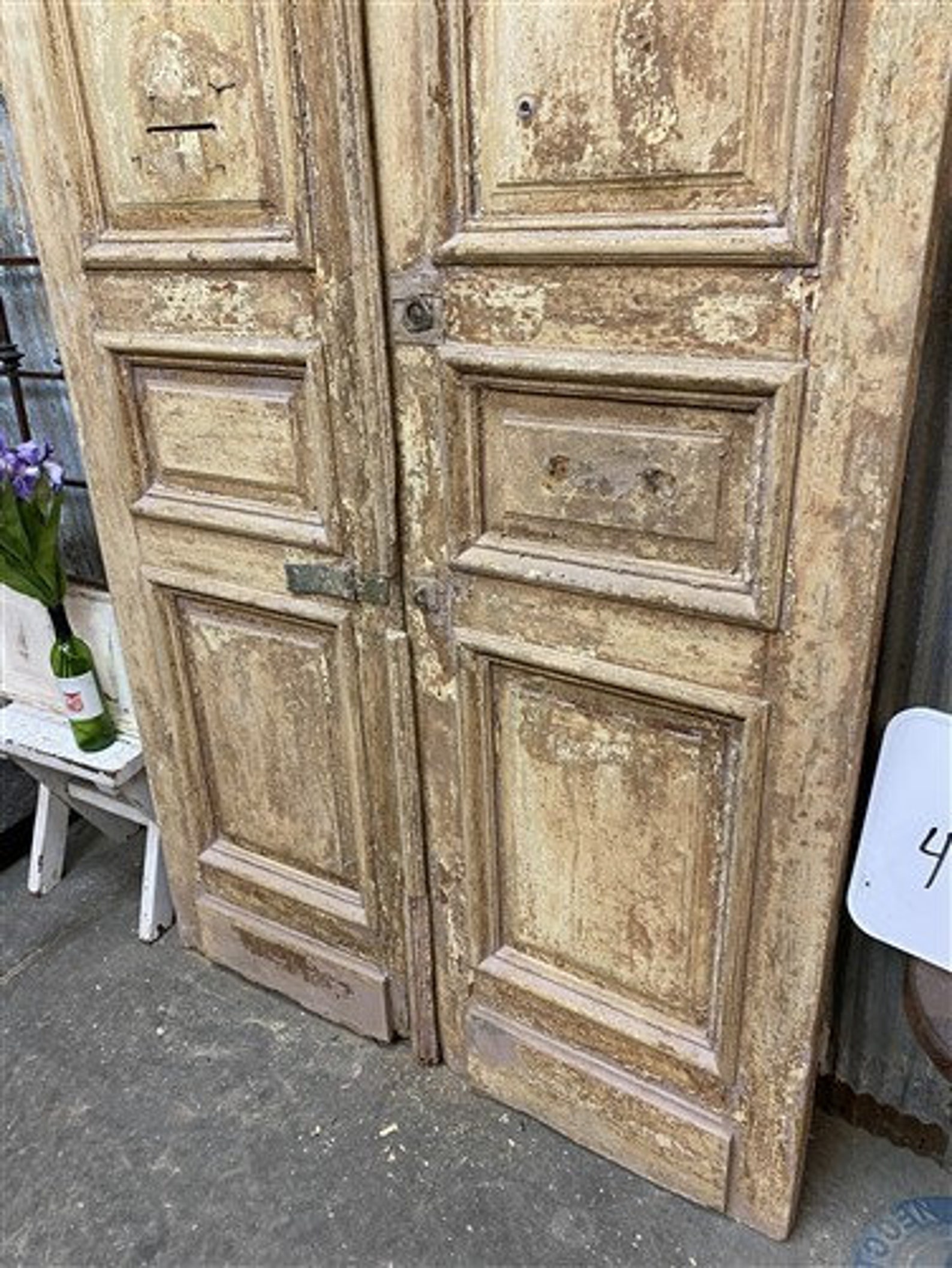 Thick Molding Antique French Double Doors European Doors Etsy