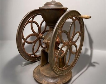 Antique Enterprise No 9 Coffee Grinder 1898 Two Wheel #9 Coffee