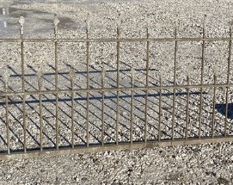 Wrought Iron Fence Panel, Architectural Salvage Grate, Garden Art, Vintage, A16