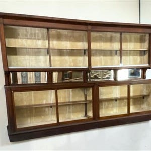 12' Retail Store Display Cabinet, Vintage Backbar, Bookcase, Display ...