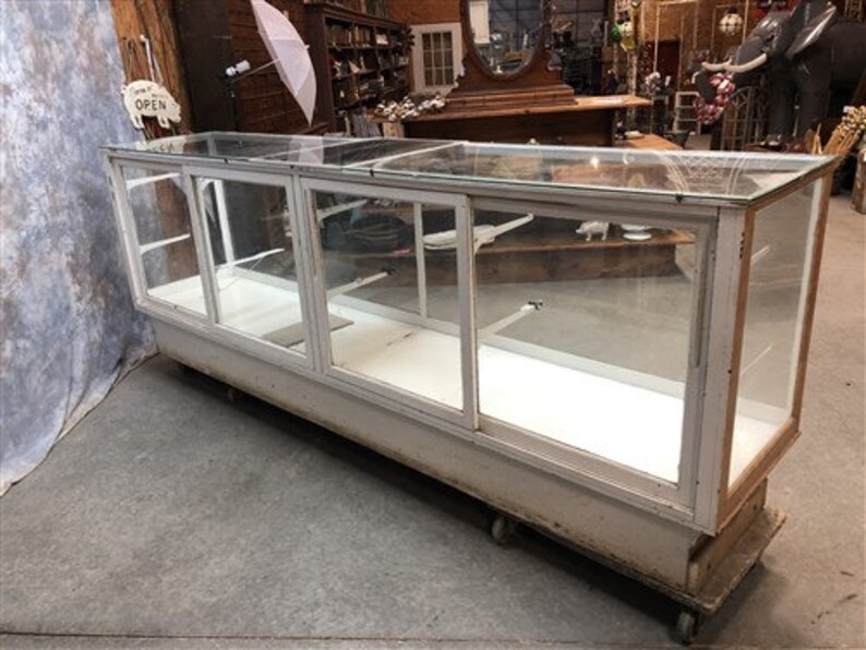 Wilmarth Display Case Vintage Oak Store Counter Mercantile Etsy