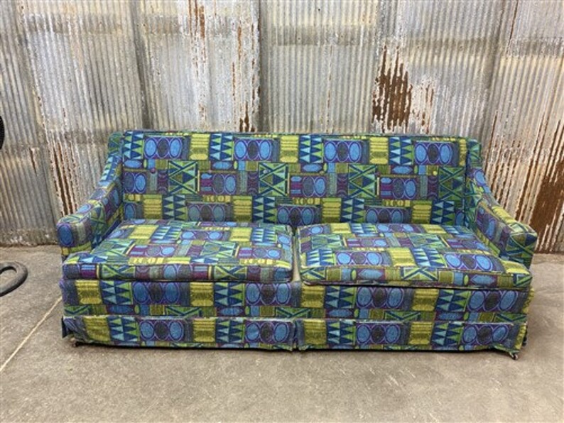 Retro Sofa Vintage 60s 70s Davenport Couch Sofa Danish Etsy