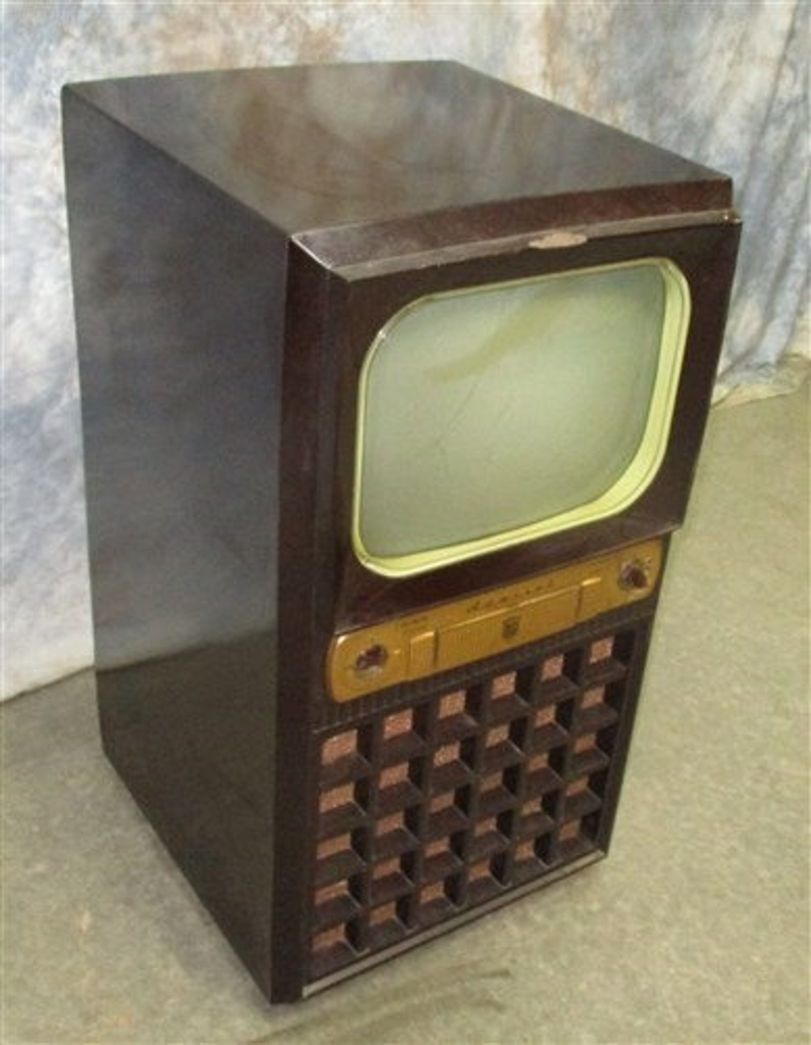 1950 Admiral Television Vintage Baketlite Shell Floor Model Etsy