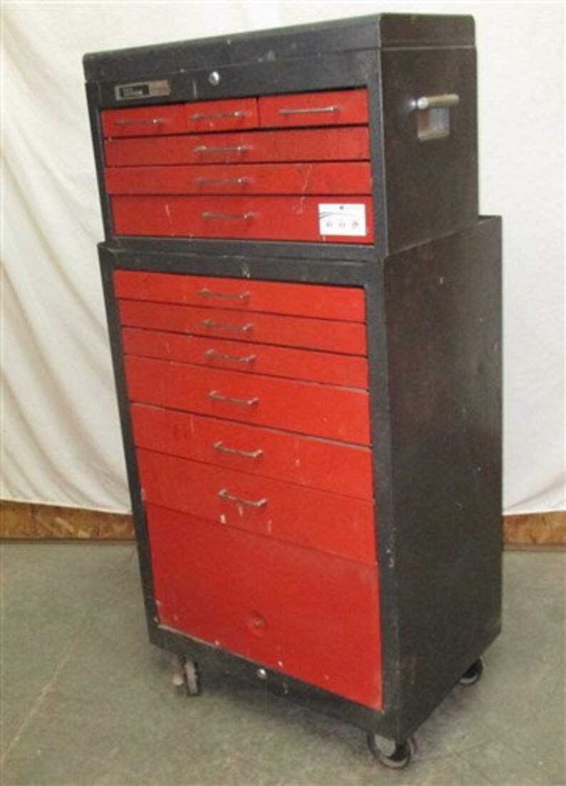 Master Mechanic 12 Drawer Rolling Tool Box Chest Metal Shop | Etsy