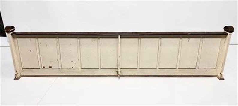 Pair Church Communion Railings, Vintage 12' Wood Altar Rails, Church ...
