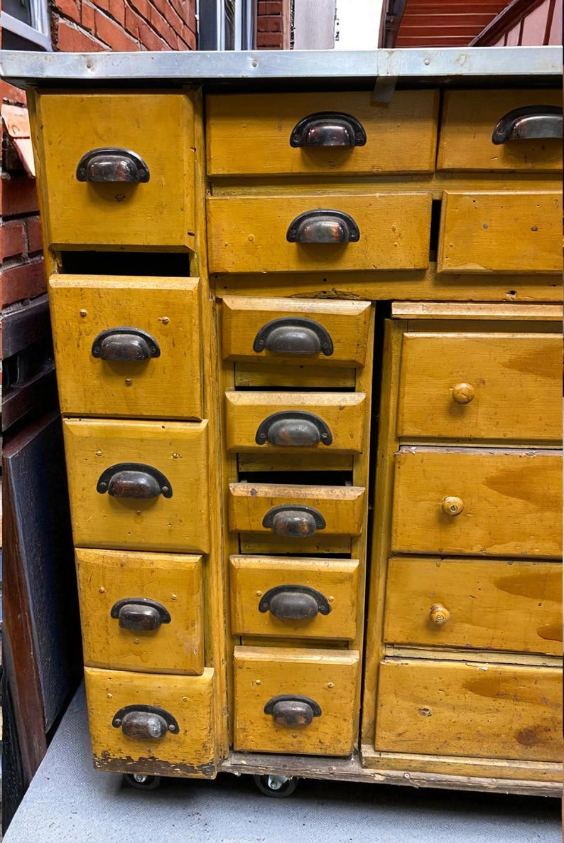 Whatchmaker Bench Watchmaker Bench, Vintage Jewelers Workbench, Entry Hall Table ...