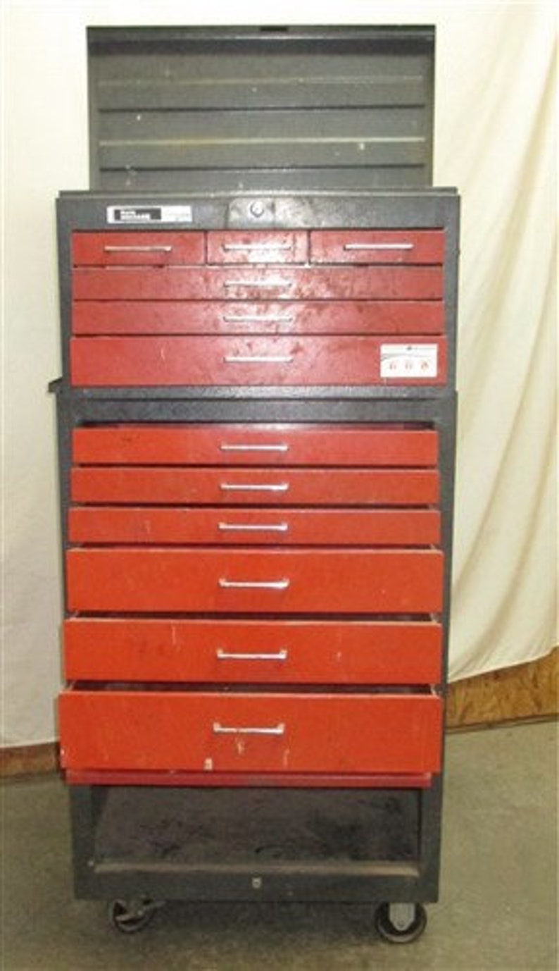 Master Mechanic 12 Drawer Rolling Tool Box Chest Metal Shop Etsy